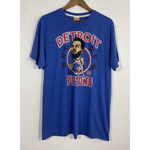 Homage Size Large Blue Blake Griffin Detroit Pistons Graphic T-Shirt Logo